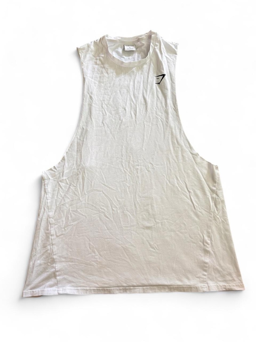 Gymshark White Men’s Sleeveless Muscle Tank